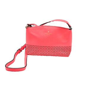Kate Spade Crossbody Bag Coral pink Leather Millie Wakefield Lane Shoulder Purse